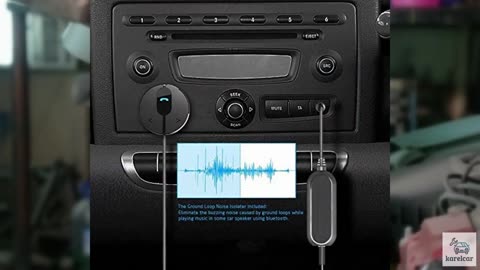 BESIGN BK01 Bluetooth Car Kit, Wireless Receiver for Handsfree Talking and Music