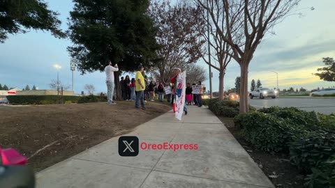 Clovis CA - Buchanan High School - Protest ICE