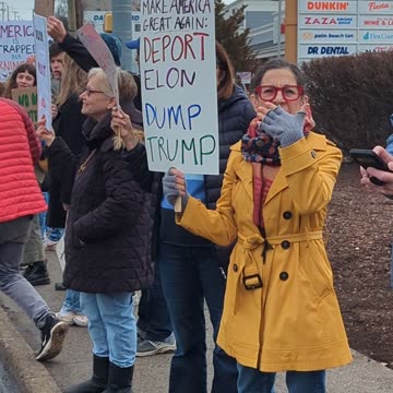 Stamford Tesla Protest