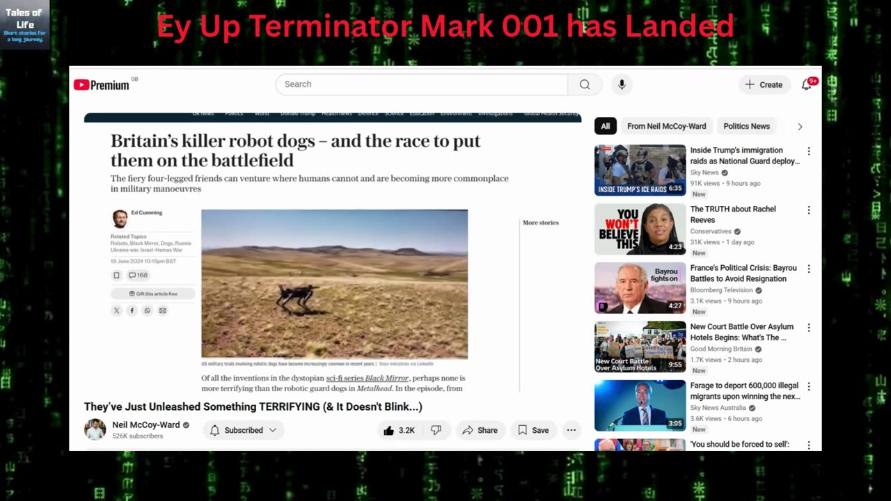 Ey Up Terminator Mark 001 has Landed