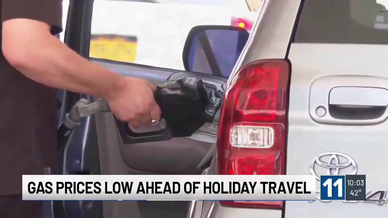 Denver Gas prices hit less than $2 Sunday ahead of Thanksgiving wknd.