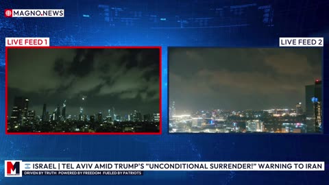 🇮🇱 ISRAEL | Tel Aviv Skyline Following Trump's «Unconditional Surrender!» Warning to Iran [LIVE]