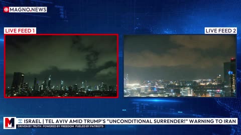 🇮🇱 ISRAEL | Tel Aviv Skyline Following Trump's «Unconditional Surrender!» Warning to Iran [LIVE]