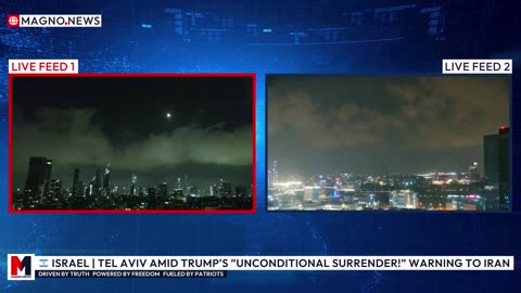 🇮🇱 ISRAEL | Tel Aviv Skyline Following Trump's «Unconditional Surrender!» Warning to Iran [LIVE]