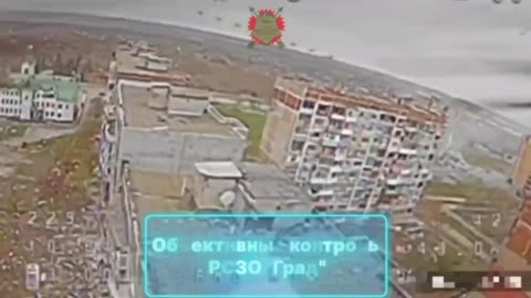 Epic FPV Footage Captures Russian Grad Strike on Ukrainian Positions in Pokrovsk