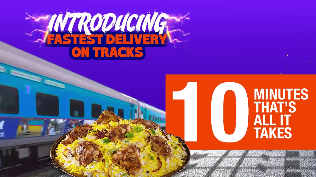 Get Food on Train in Just 10 Minutes | Fastest Train Food Delivery by RailRestro