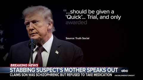 Mother of Charlotte stabbing suspect speaks out about fatal attack on Ukrainian woman