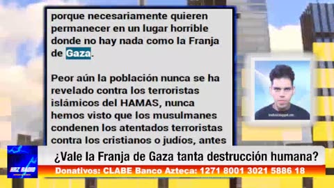 ¿VALE LA PENA LA FRAJA DE GAZA PARA TANTO CONFLICTO?