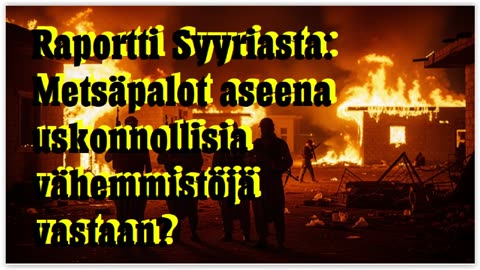 Raportti Syyriasta - metsäpalot aseena uskonnollisia vähemmistöjä vastaan