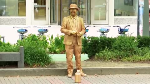 Punishment - Q becomes a Gold Painted Street Performer