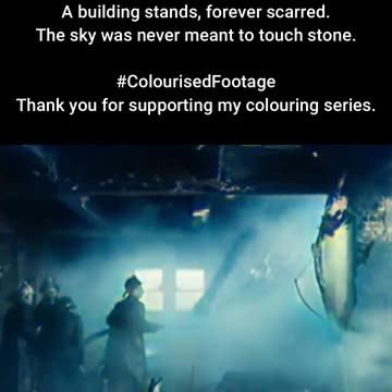 Plane Lost in the Skyline #ColourisedHistory