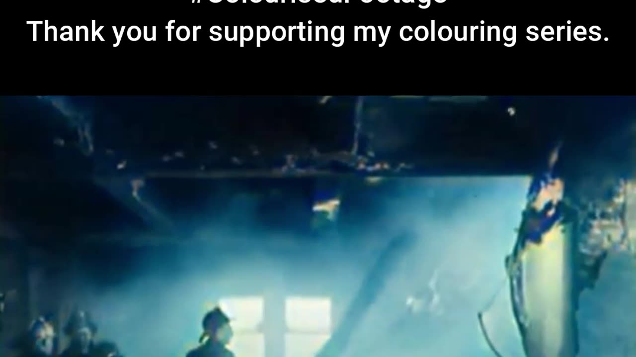 Plane Lost in the Skyline #ColourisedHistory