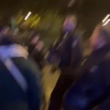 The German police restore order and discipline in Berlin.