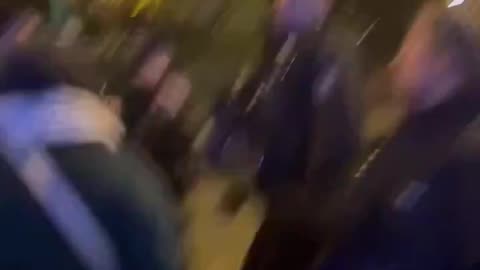 The German police restore order and discipline in Berlin.