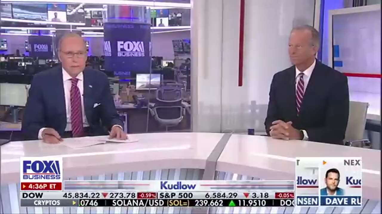 Thune criticizes Democrats for obstructing Trump, saying that they "broke the system."