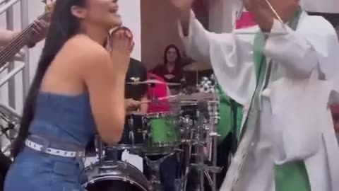 Better than an Alter Boy I Guess - "Priest Grinds with Woman"