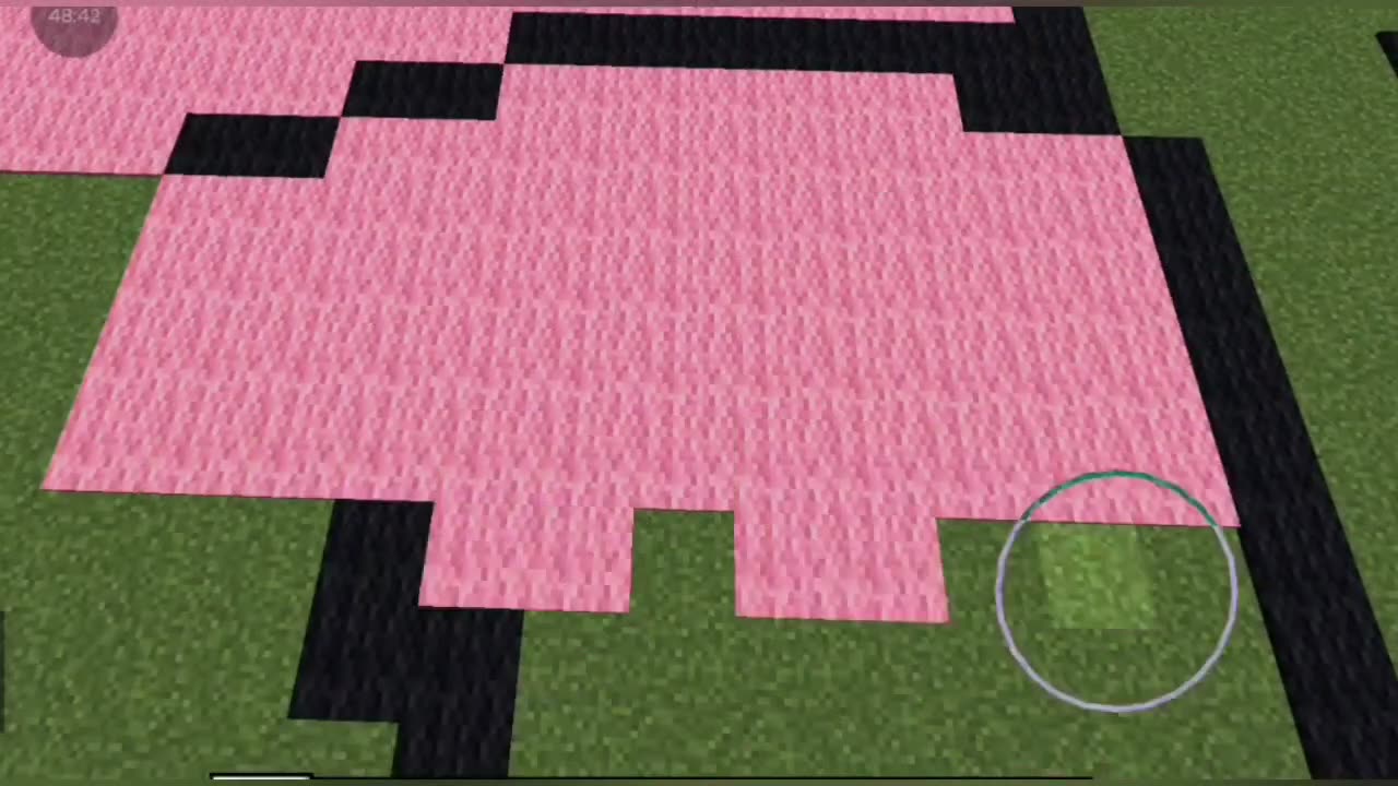 Pink Panther in Minecraft: My Incredible Pixel Art Portrait!