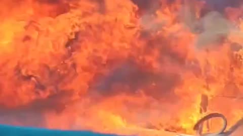 Russian Civilian Passes By Column of Russian Infantry Hit by HIMARS