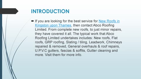 Best New Roofs in Kingston upon Thames