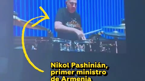 El primer concierto del primer ministro armenio como baterista