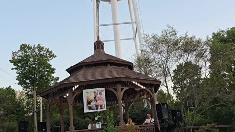 Charlie Kirk memorial service in Burton ohio.