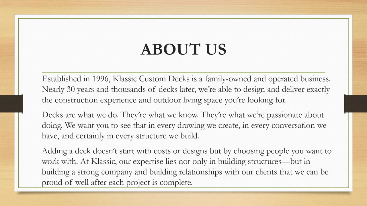 Deck Builders Avon Ohio