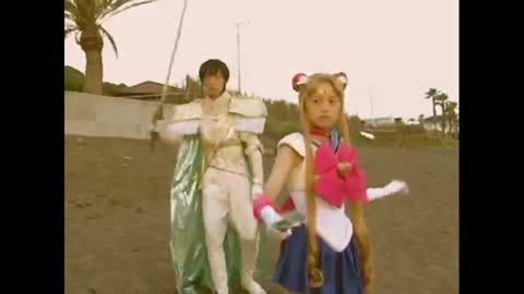 Usagi & Mamoru sailor moon live action act 43 Usagi gets angry again when the monster attacks
