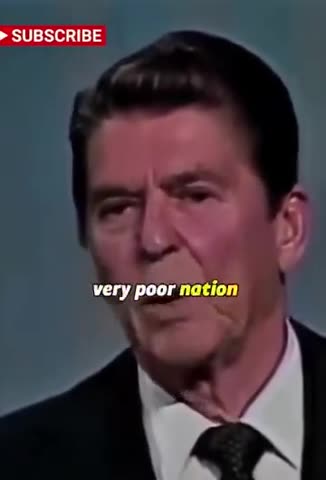President Ronald Reagan: "We don’t have inflation because the people are living too well"