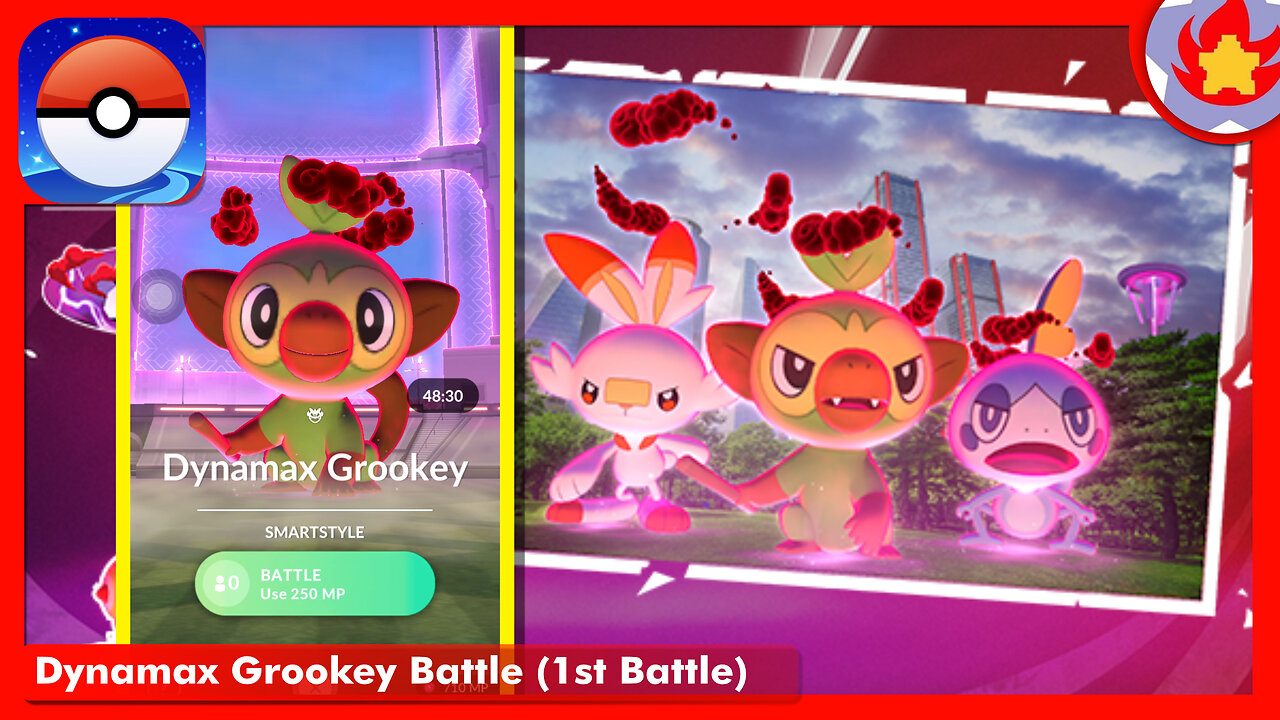 Dynamax Grookey Battle (1st Battle) | Pokemon GO