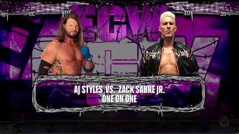 WWE 2k24 AJ Styles vs Zack Sabre Jr