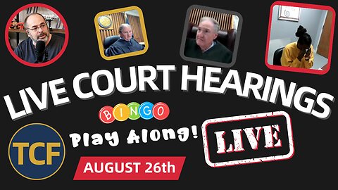 Court TV Coverage: Live Court Hearings - Aug 26 (The Courtroom Files)