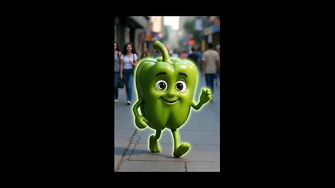 I’m Green Pepper! 🫑 I help digestion and keep things balanced. Do you eat vegetables every day?