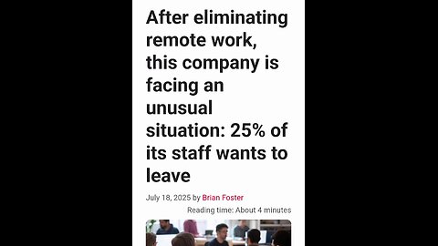 Return to work 25% of staff leave. Remote Work Hybrid
