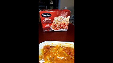 Eating Stouffer's Classic Lasagna With Meat & Sauce, Dbn, MI, 6/4/25