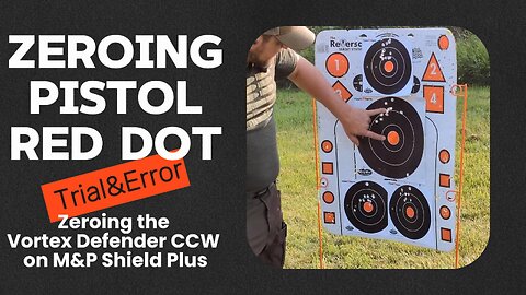 Zeroing Vortex Defender CCW on M&P Shield Plus