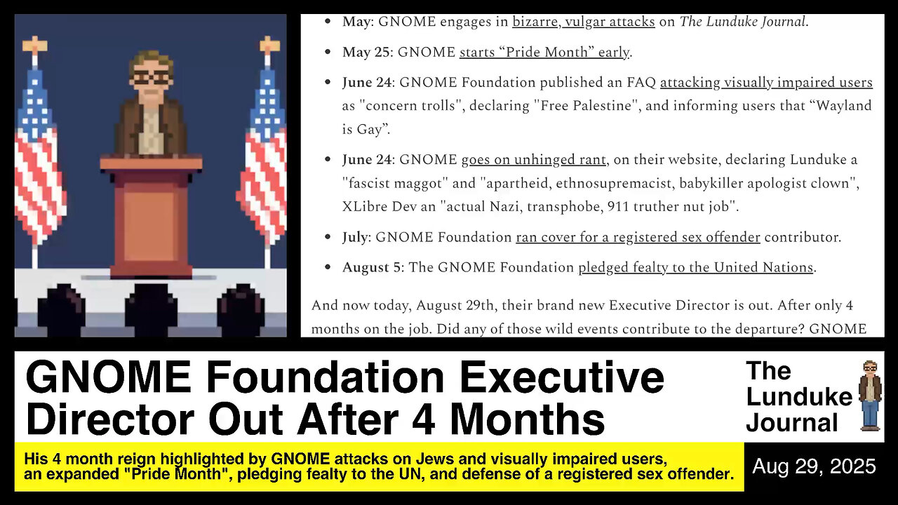 GNOME Foundation Executive Director Out After 4 Months