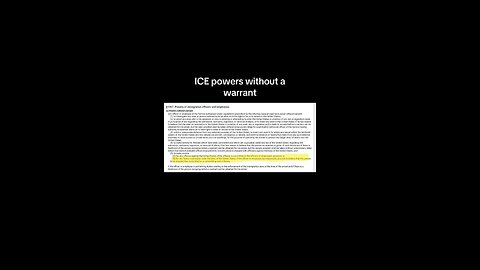ICE powers without a warrant