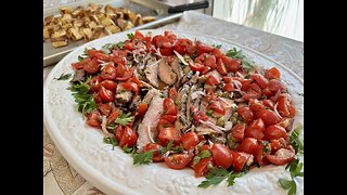 September Grilling! Charred Juicy Steak + Zesty Tomato Tartare