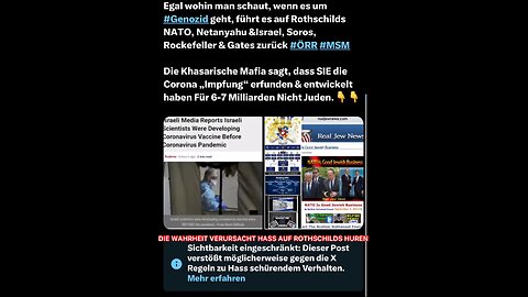 wenn es um #Genozid geht, führt es immer auf Rothschilds weltweite Mafia zurück