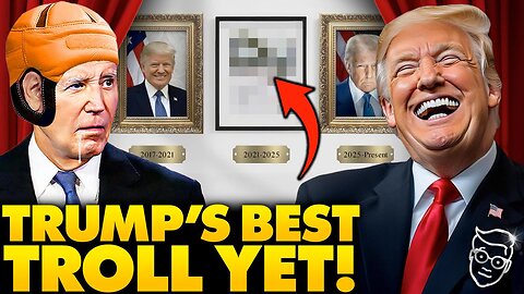 YIKES! Trump Unveils Joe Biden’s Official White House Portrait as Press GASP | Hysterical Troll… 🤣