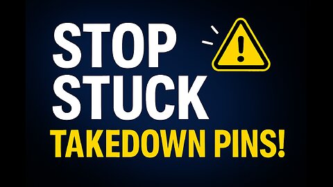 Ruger LCP / LCP II / LCP MAX: How to Easily Remove a Stuck Takedown Pin (M*CARBO STRESS-PROOF Pin)