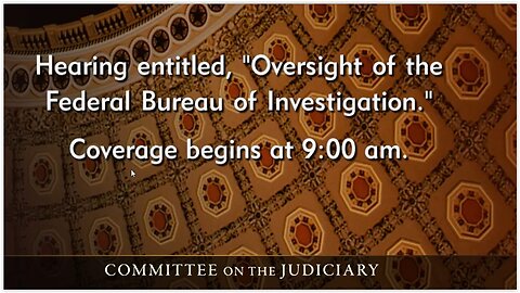 Senate Judiciary Cmte: Oversight Hearing of the FBI 09.16.25