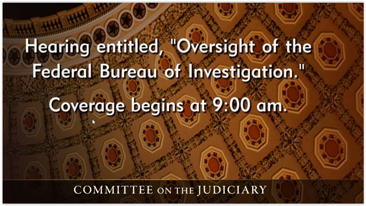 Senate Judiciary Cmte: Oversight Hearing of the FBI 09.16.25