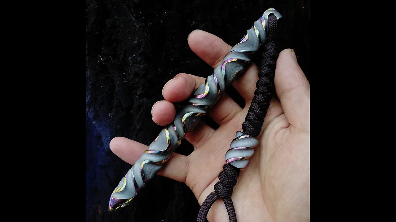 Handmade Fashionable Titanium EDC Tool with 3D texture, for Pendant, Gift & Ornament