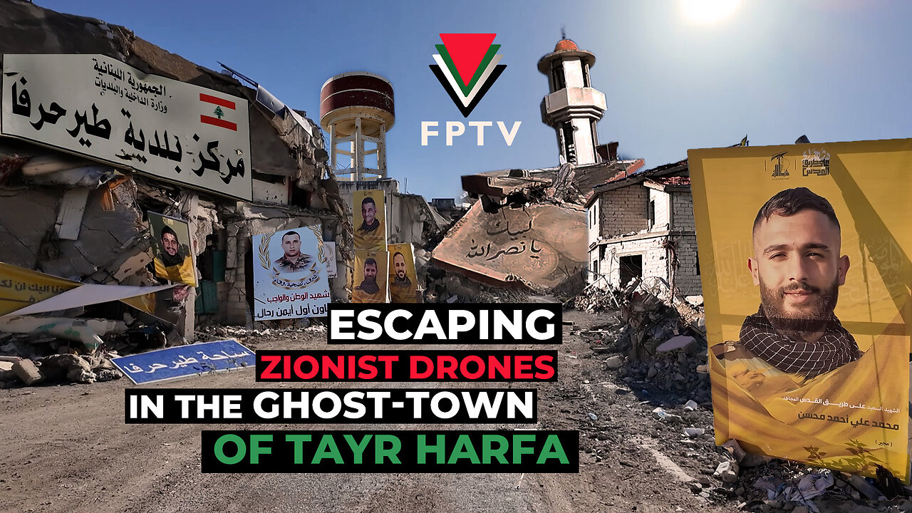 Escaping Zionist Drones in the Ghost-Town of Tayr Harfa: A Normal Day in Ceasefire South Lebanon.