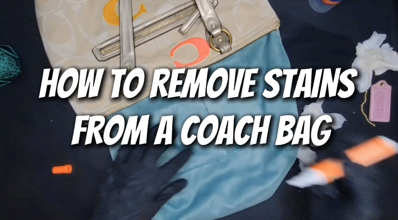 How to Remove Stains from a Coach Handbag | Luxury Handbag Cleaning & Restoration Tutorial