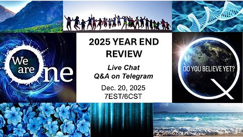 2025 YEAR END REVIEW / Live Chat Q & A on Telegram Dec. 20, 2025