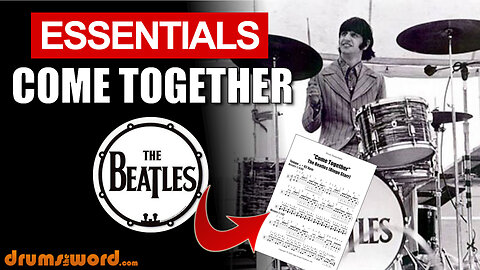 ★ Come Together (The Beatles) ★ Free Video Drum Lesson | How To Play ESSENTIALS (Ringo Starr)