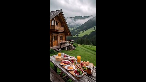 Beautiful nature brackfast morning
