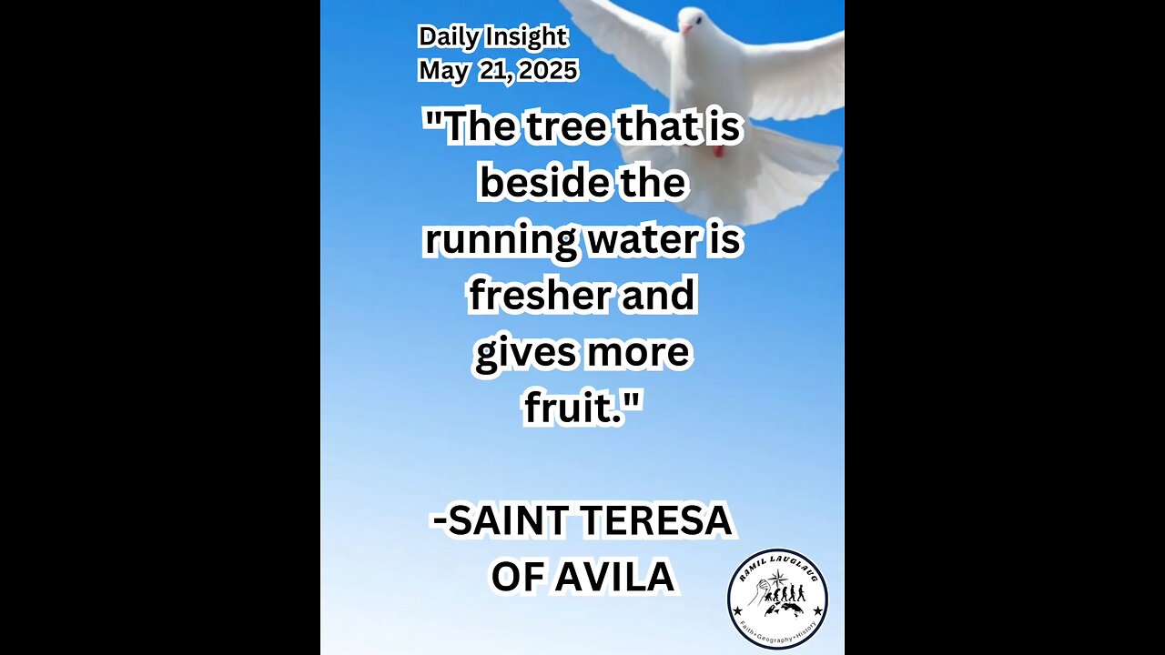 Daily Insight May 21, 2025 #faith #Saints #Insight
